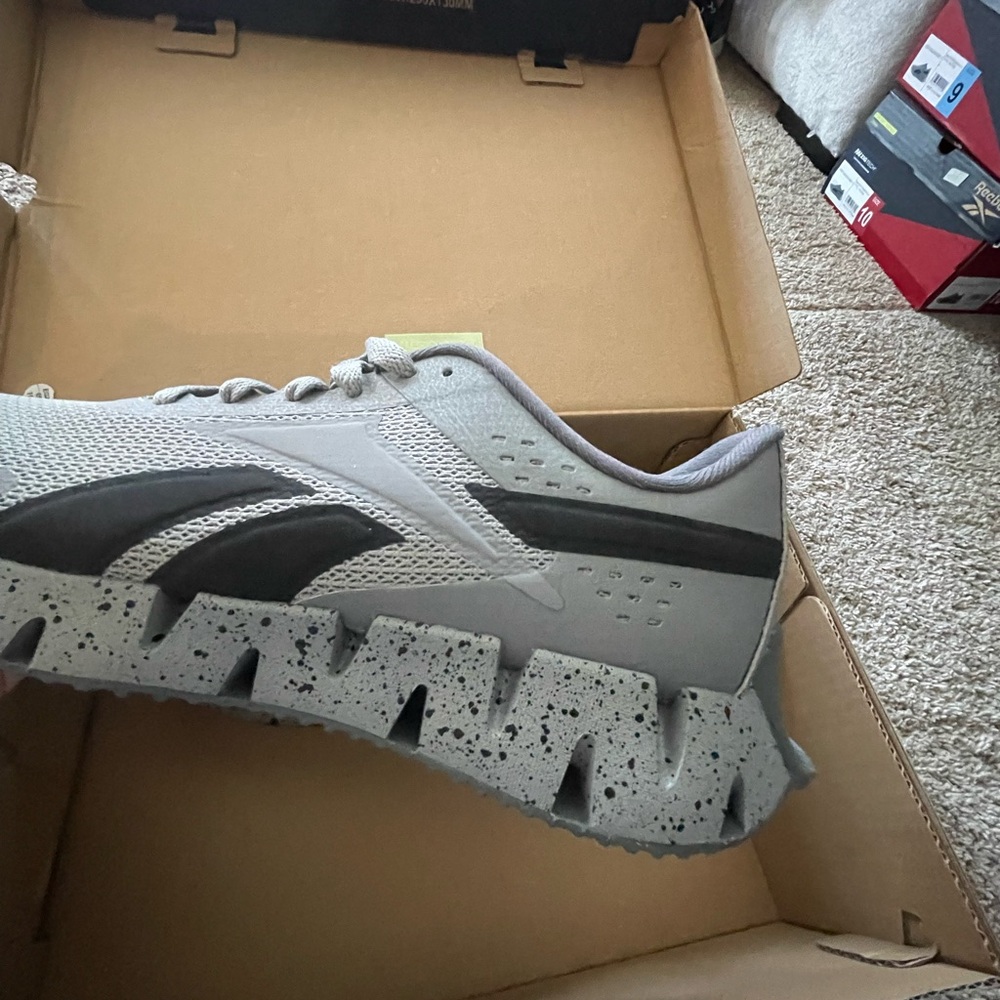 Reebok Men’s Zig Dynamica 2.0 Lace Up Grey/Black - Picture 10 of 10